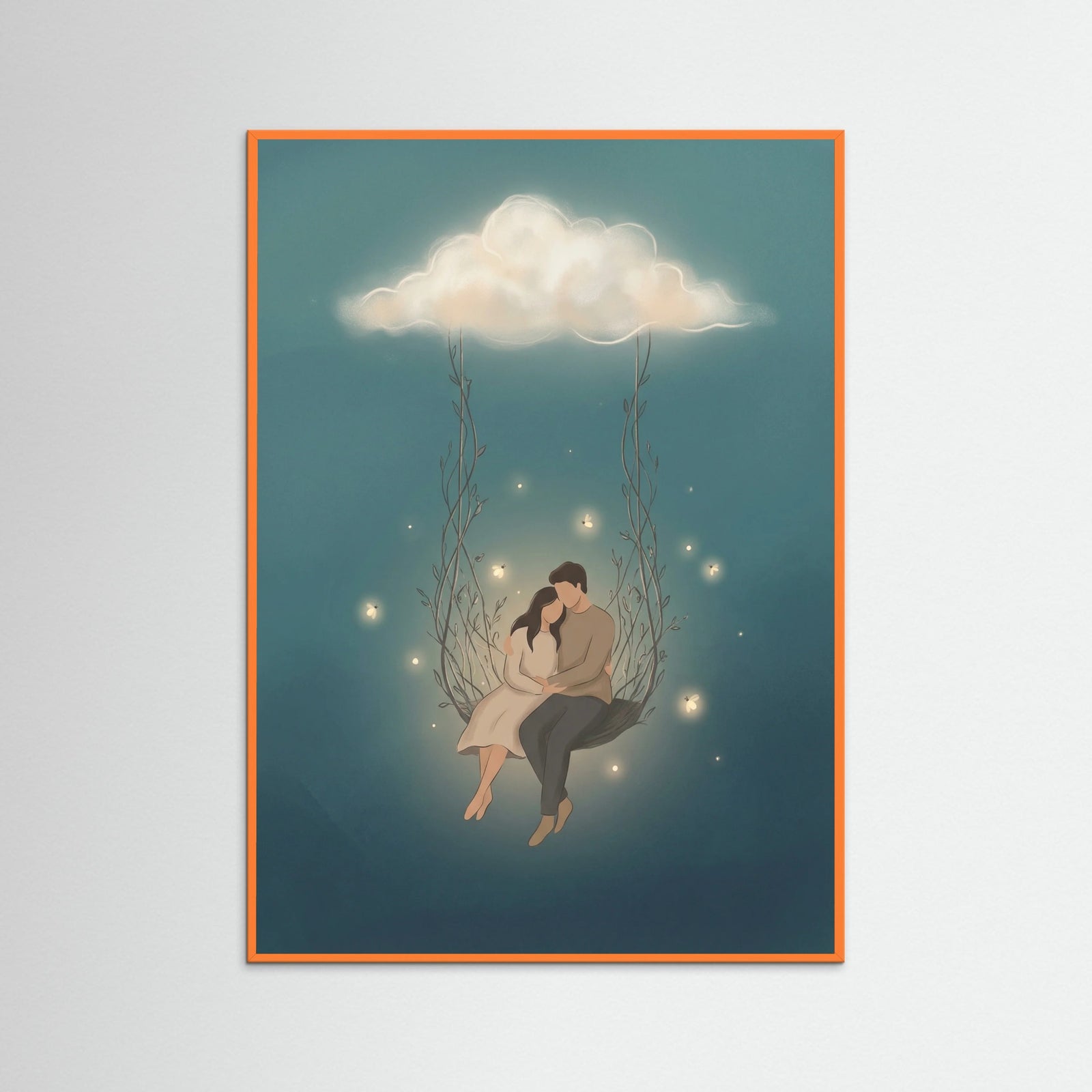 Orange Wood Love Aloft