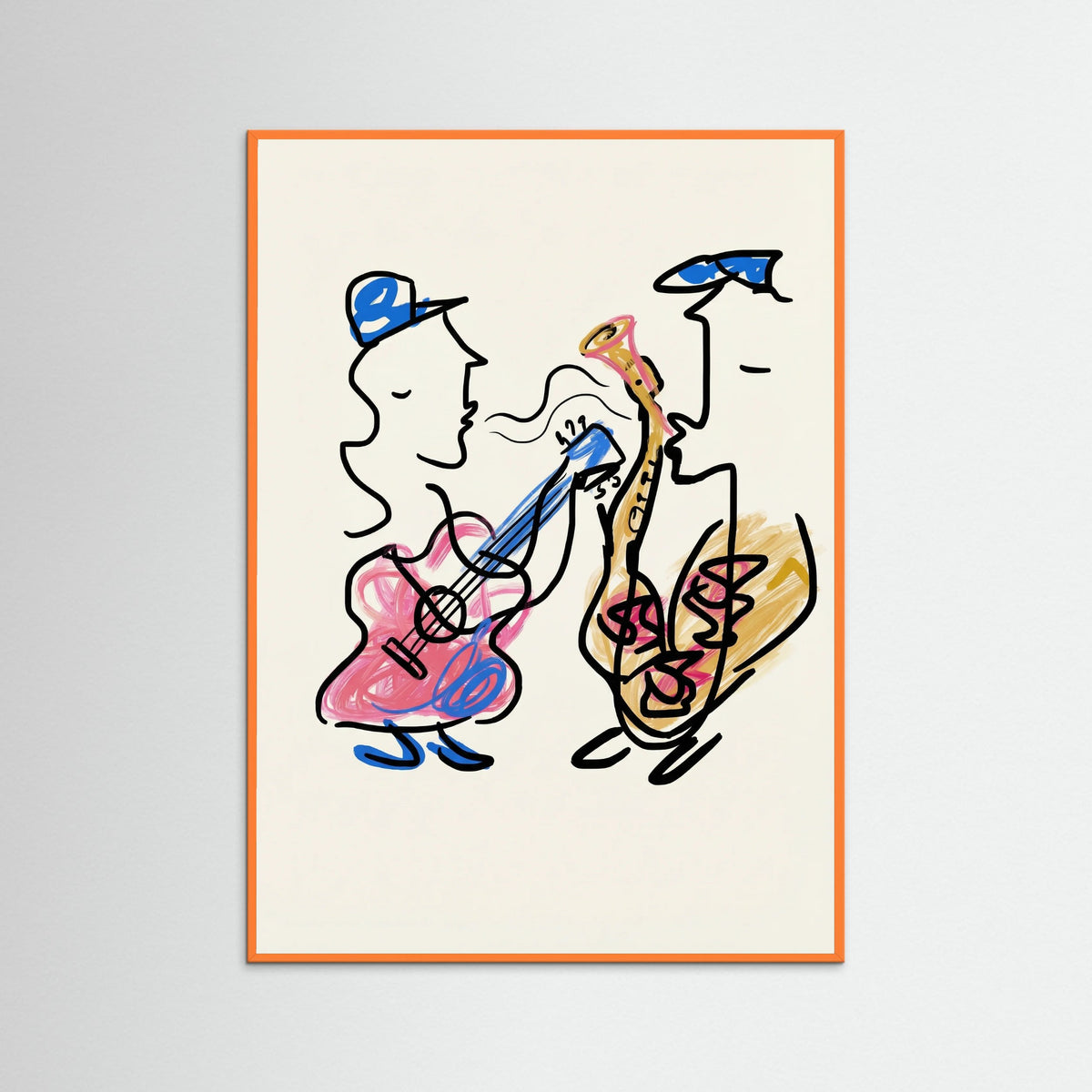 Orange Wood Lovers Sip Wine