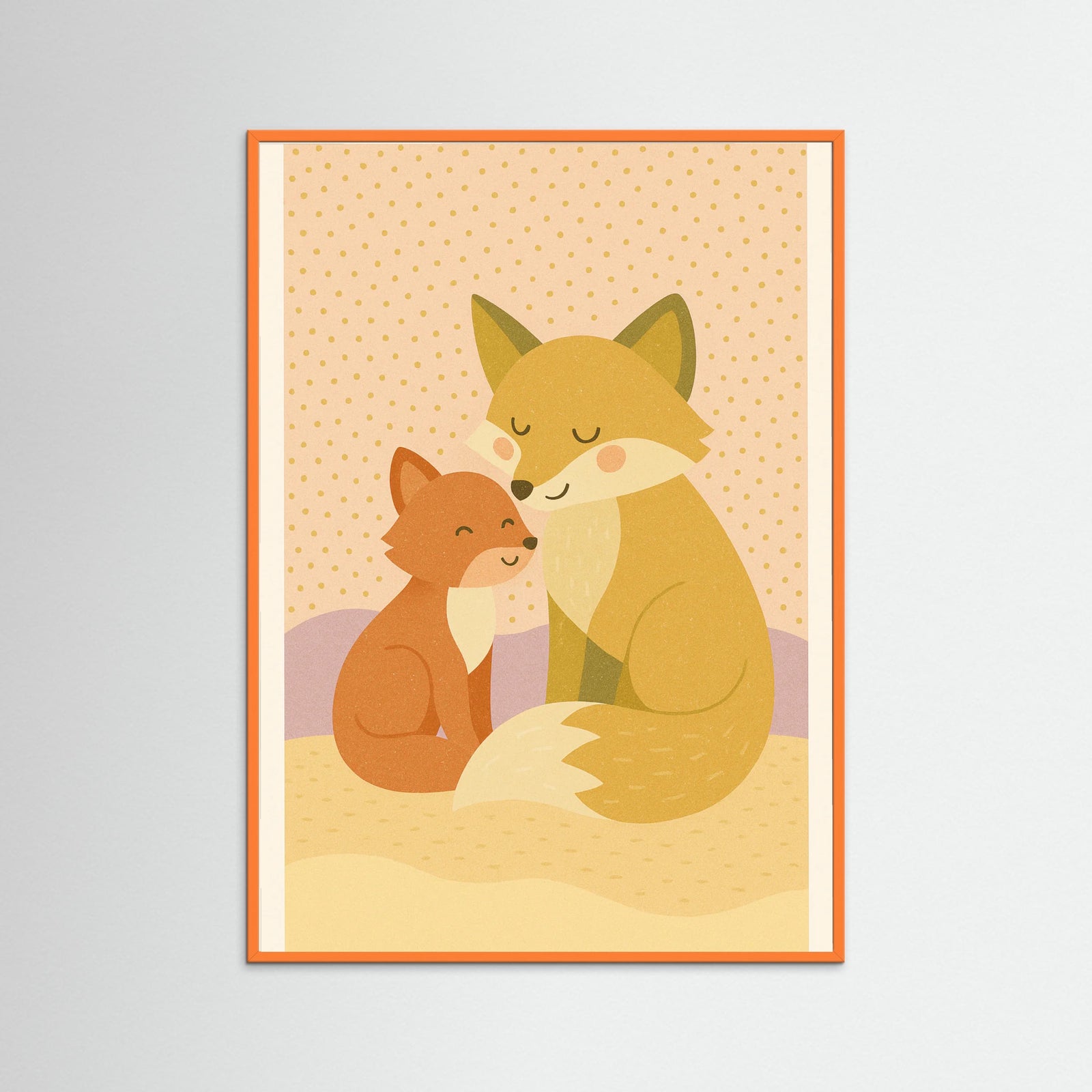 Orange Wood Loving Silhouette