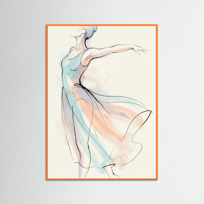 Orange Wood Luminous Portrait