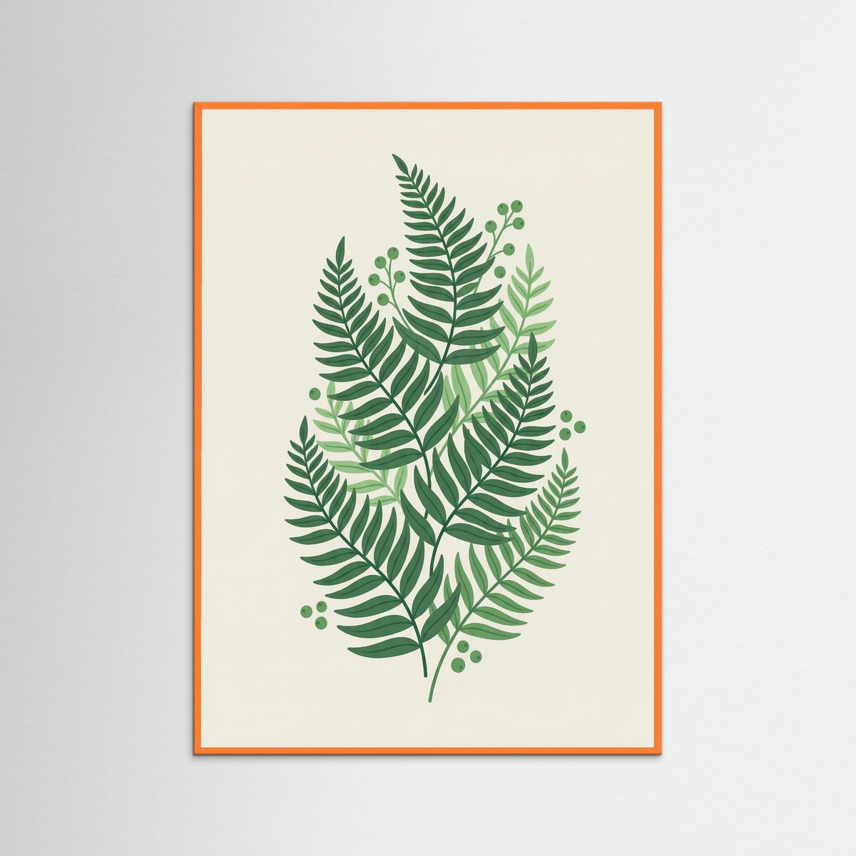 Orange Wood Lush Greenery