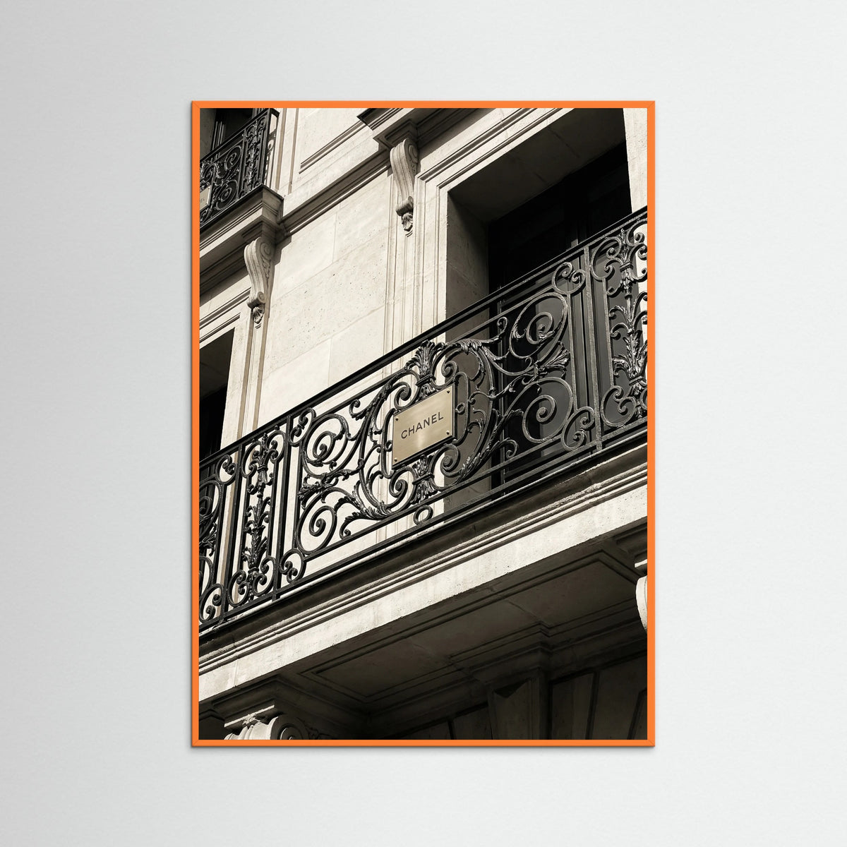 Orange Wood Luxury Facade