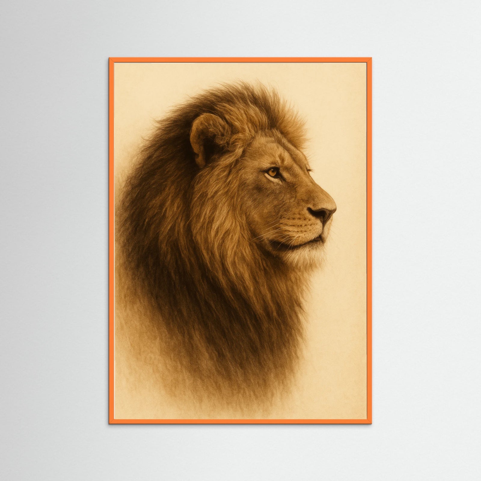 Orange Wood Majestic Stare