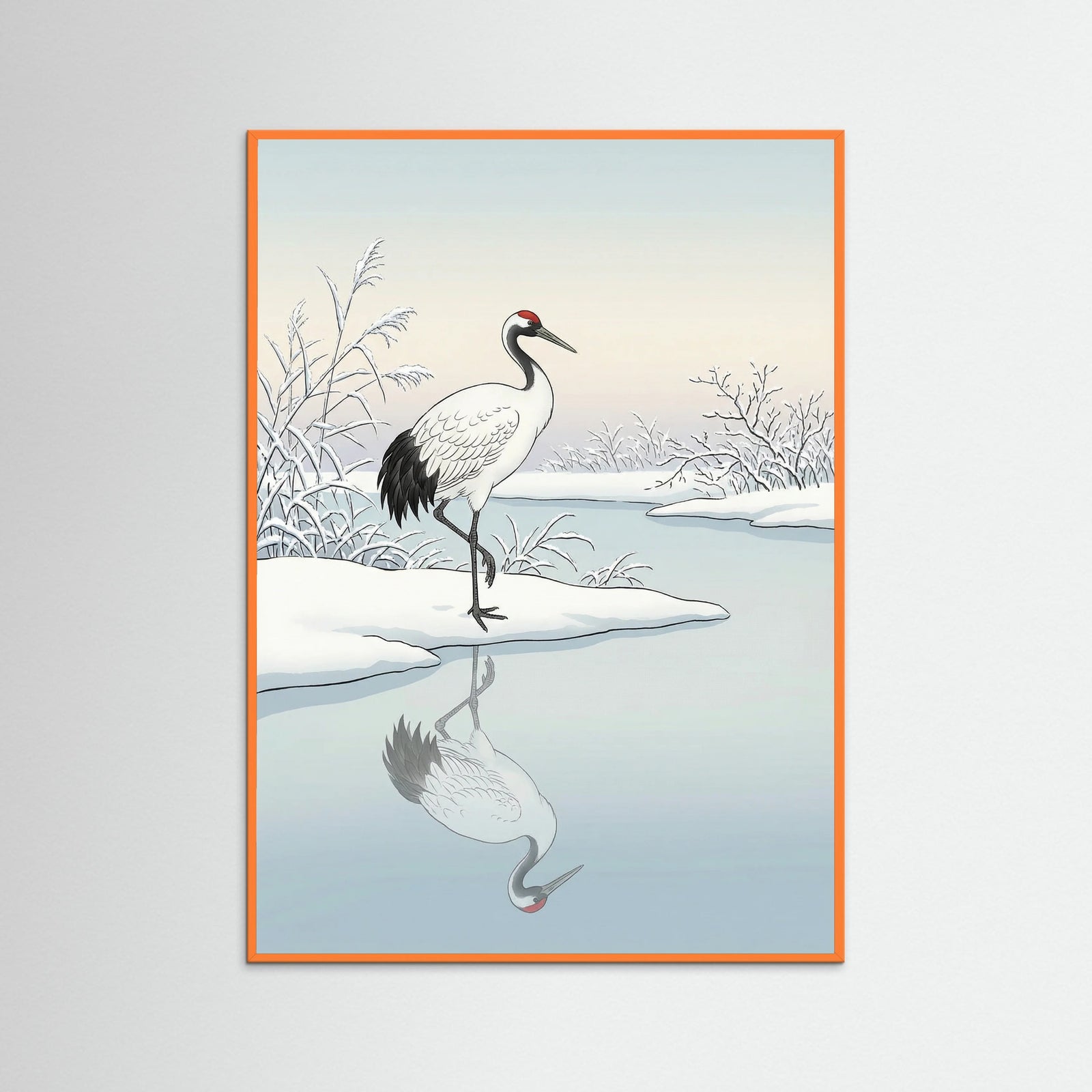 Orange Wood Mandarin Ducks Serenity