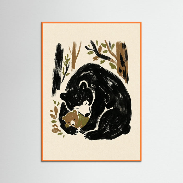 Orange Wood Maternal Embrace