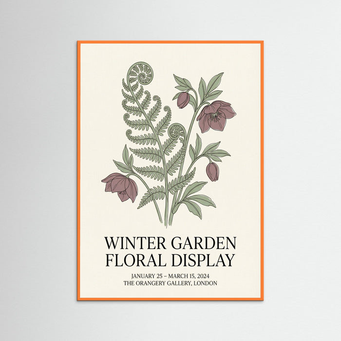Orange Wood Matisse Botanical Bloom