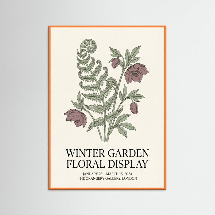 Orange Wood Matisse Botanical Bloom