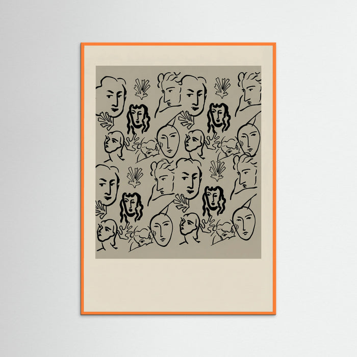 Orange Wood Matisse Cut Outs
