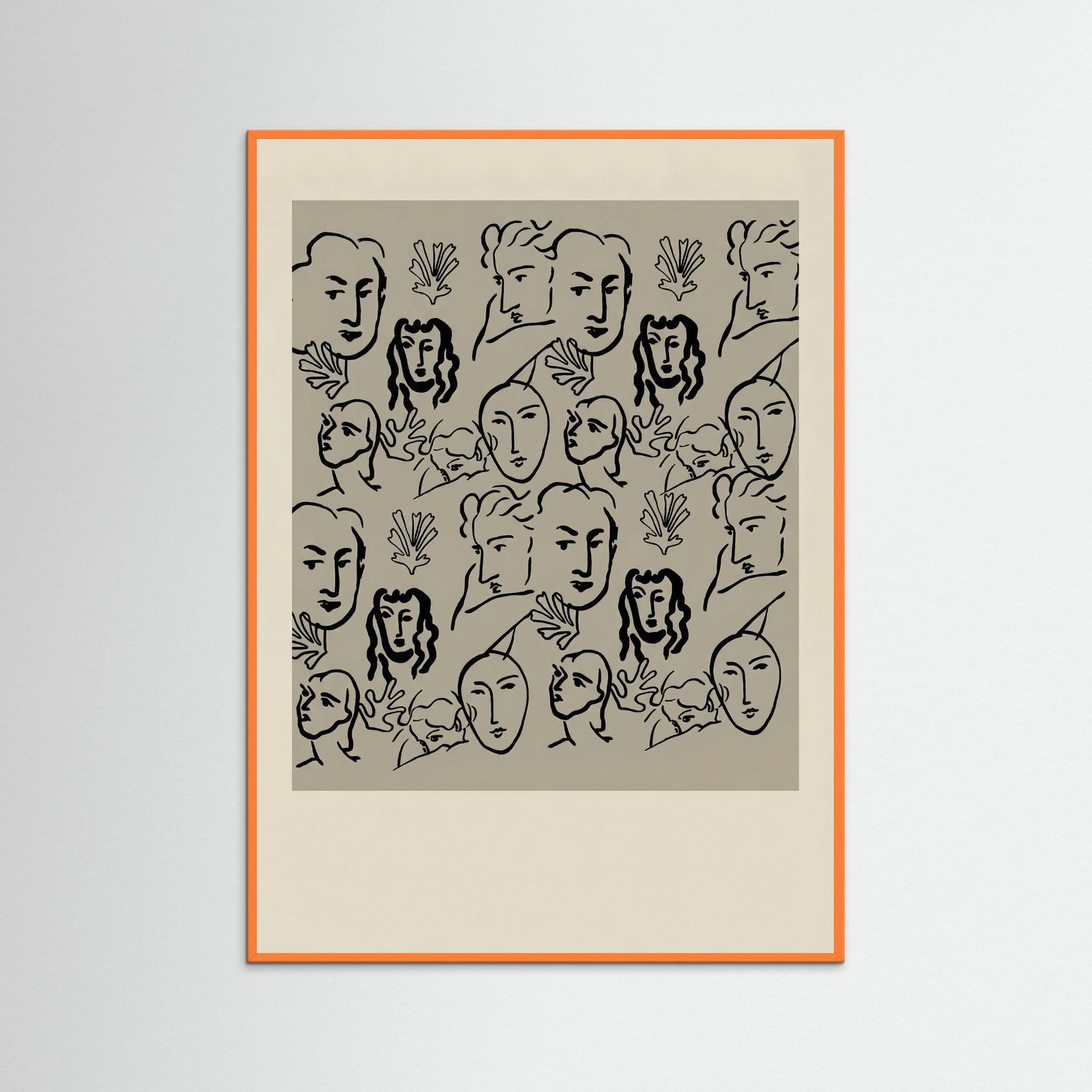 Orange Wood Matisse Cut Outs