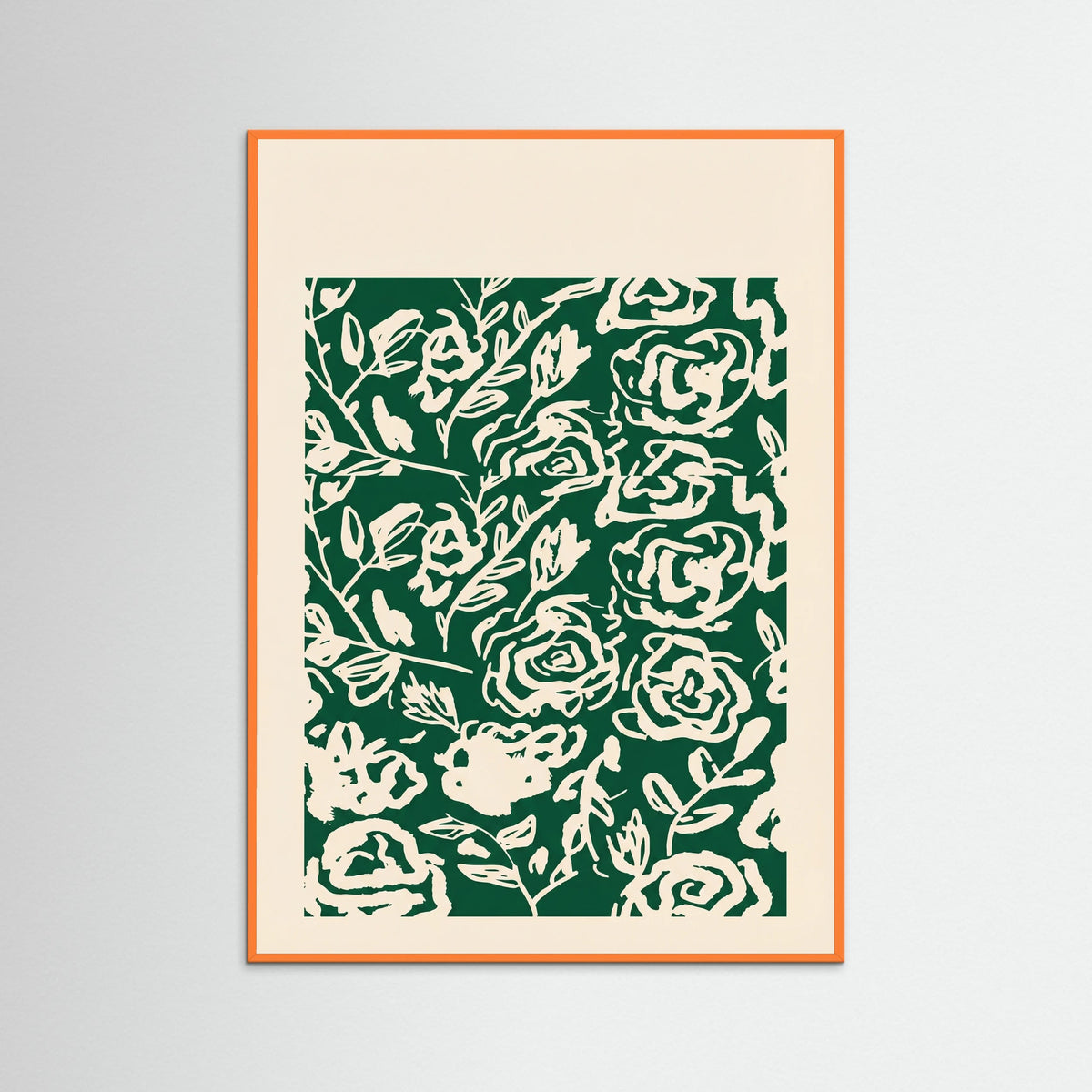 Orange Wood Matisse Floral Exhibit