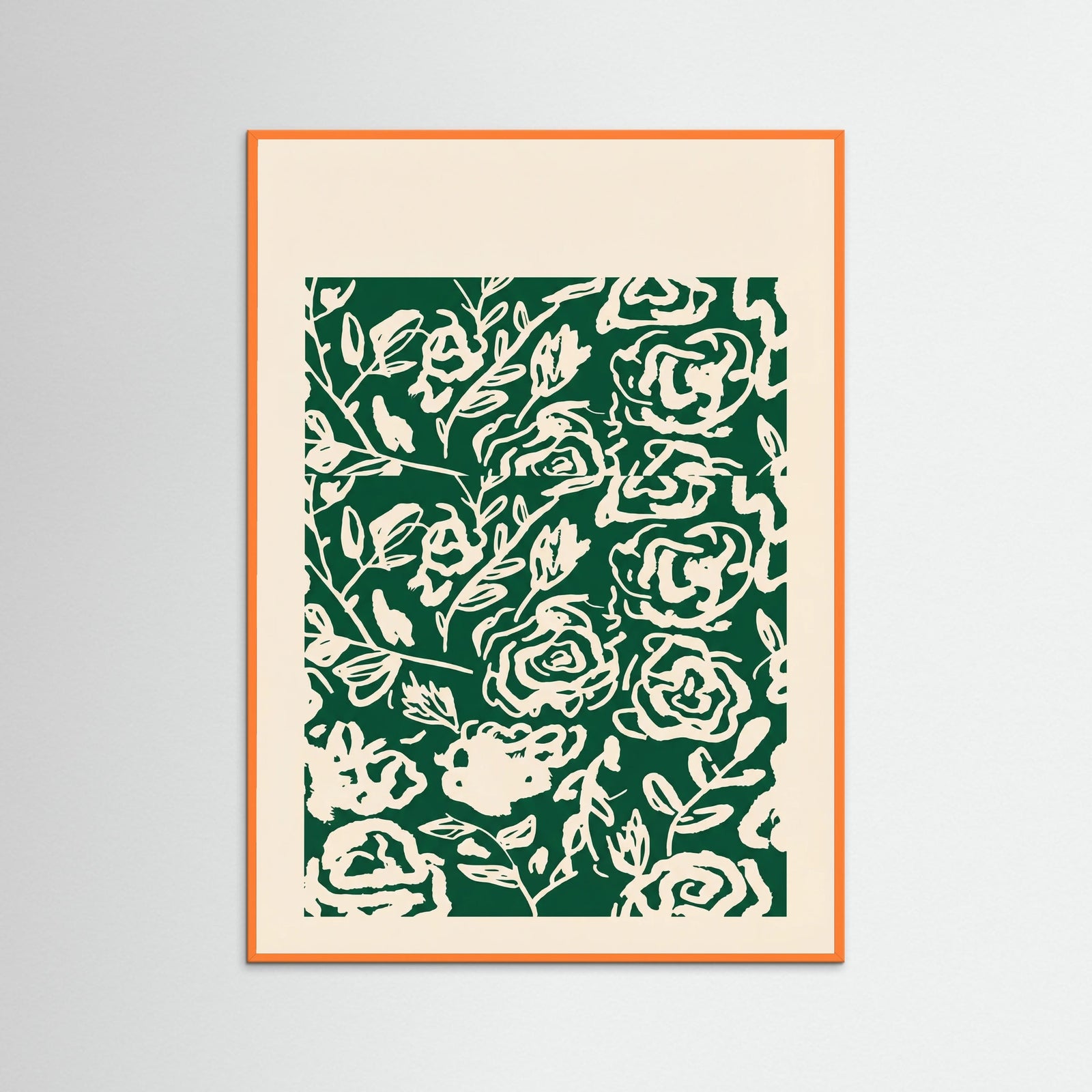 Orange Wood Matisse Floral Exhibit