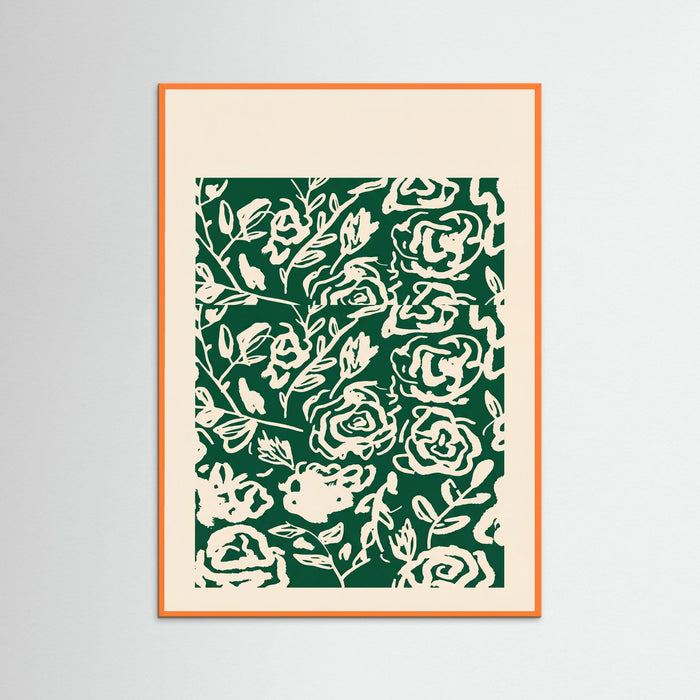 Orange Wood Matisse Floral Exhibit