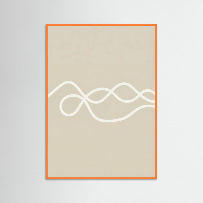 Orange Wood Meandering Path