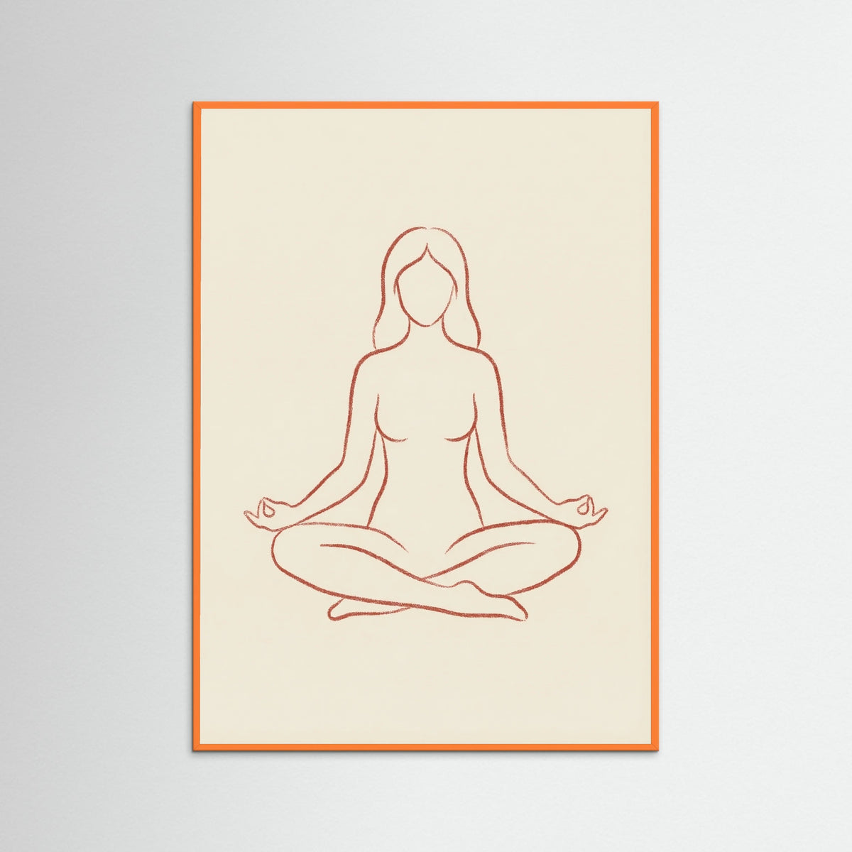 Orange Wood Meditative Bend