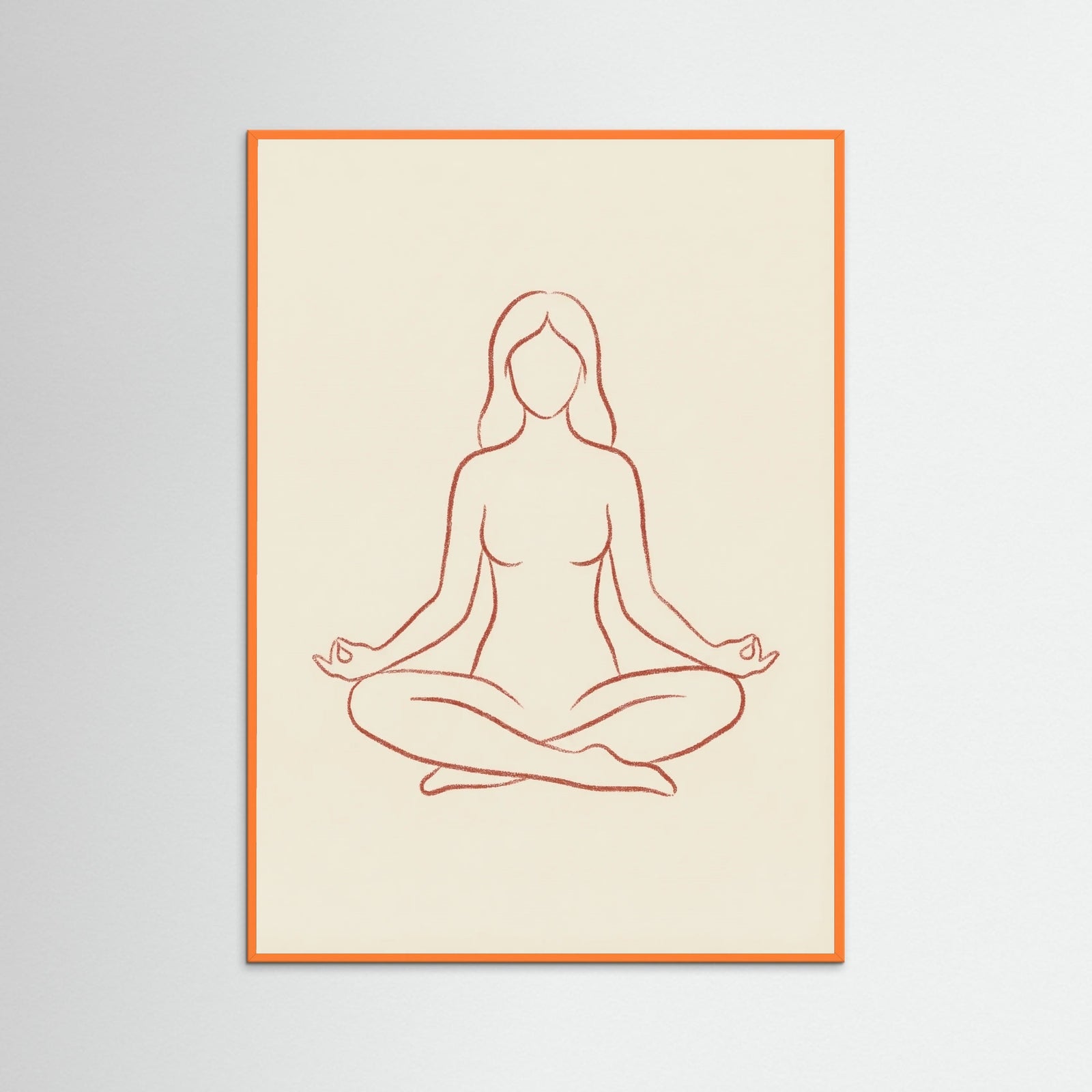 Orange Wood Meditative Bend