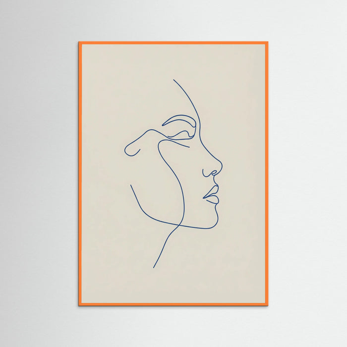 Orange Wood Meditative Pose