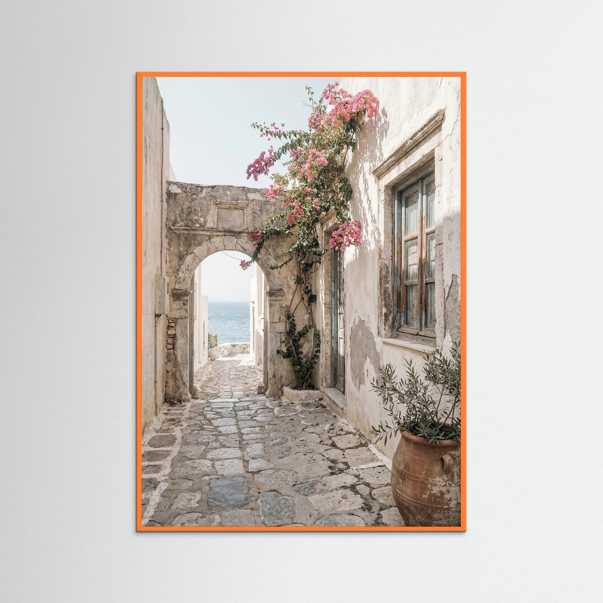 Orange Wood Mediterranean Courtyard