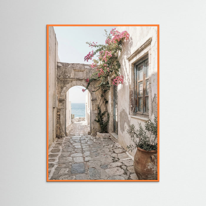 Orange Wood Mediterranean Courtyard