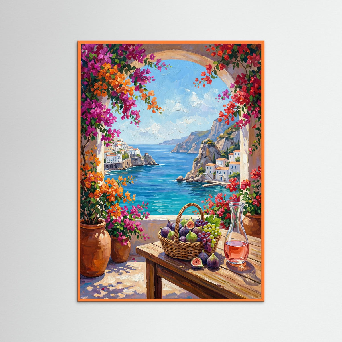 Orange Wood Mediterranean Vista