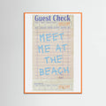 Plakat Meet Me At the Beach   Blue – plakat i druk artystyczny