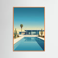 Orange Wood Mid Century Poolside