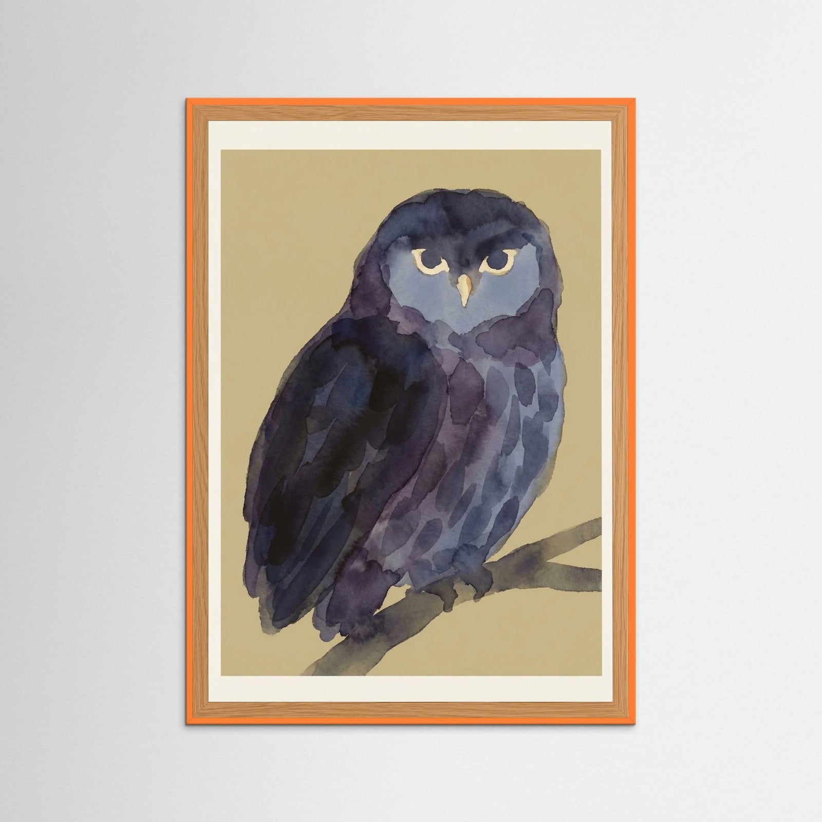 Orange Wood Midnight Feline