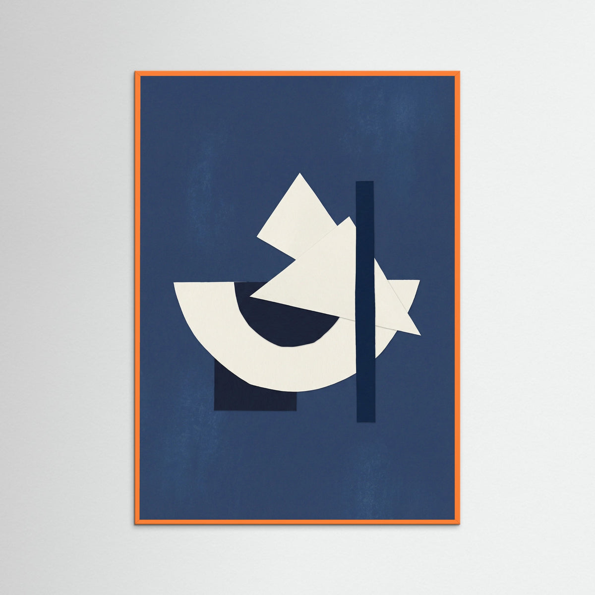 Orange Wood Midnight Geometry