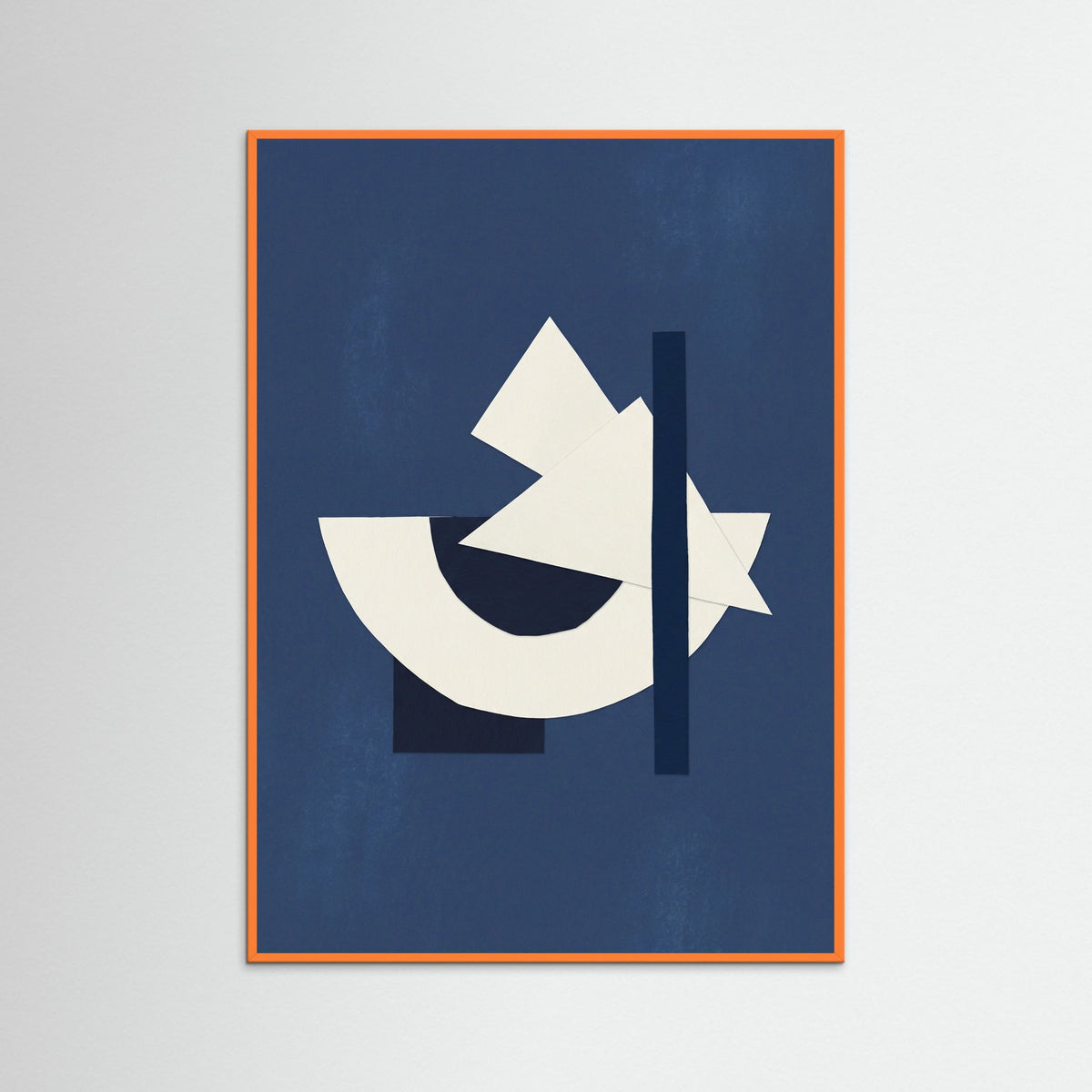 Orange Wood Midnight Geometry