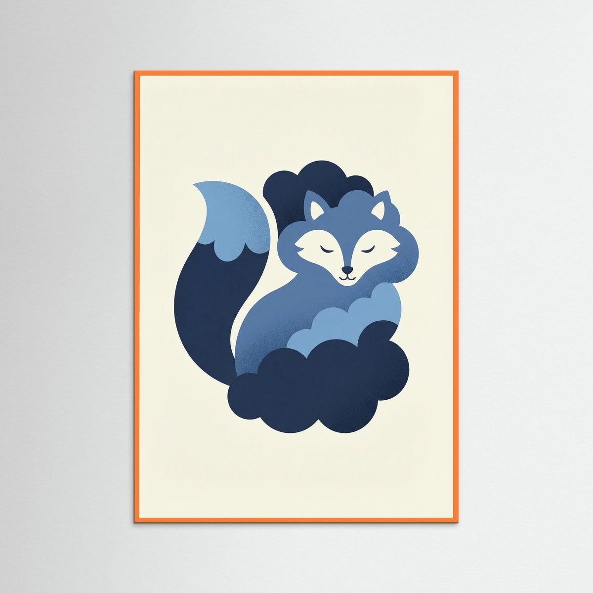 Orange Wood Midnight Wool