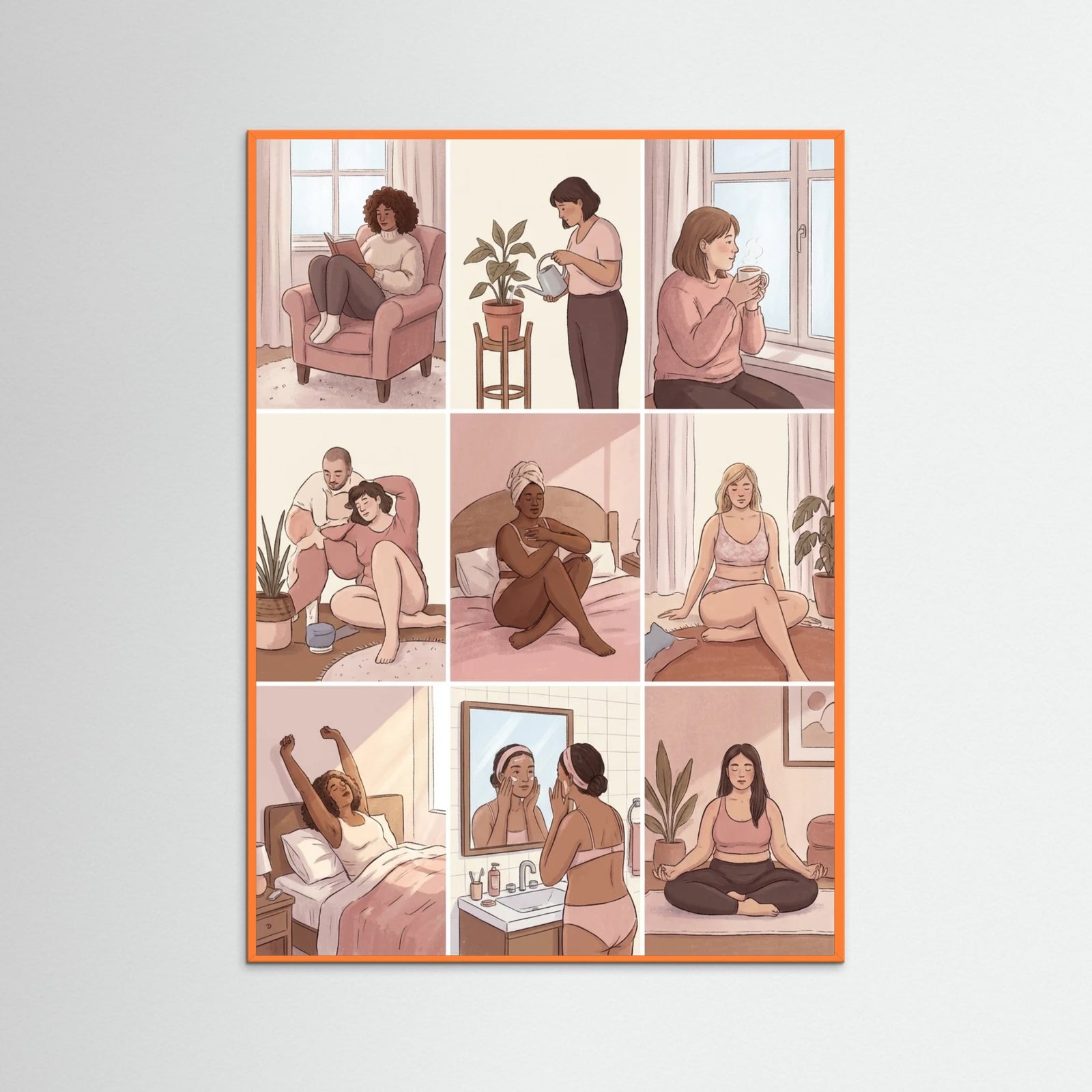 Orange Wood Mindful Movement Series