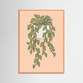 Orange Wood Minimalist Botanica
