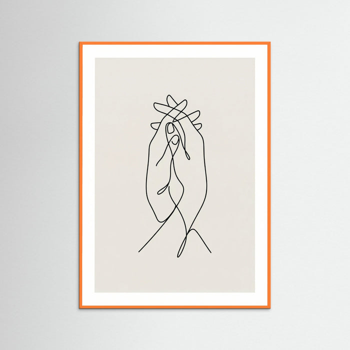 Minimalist Embrace – plakat og kunsttryk