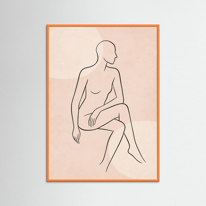 Orange Wood Minimalist Muse