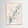 Orange Wood Misty Floral Elegance