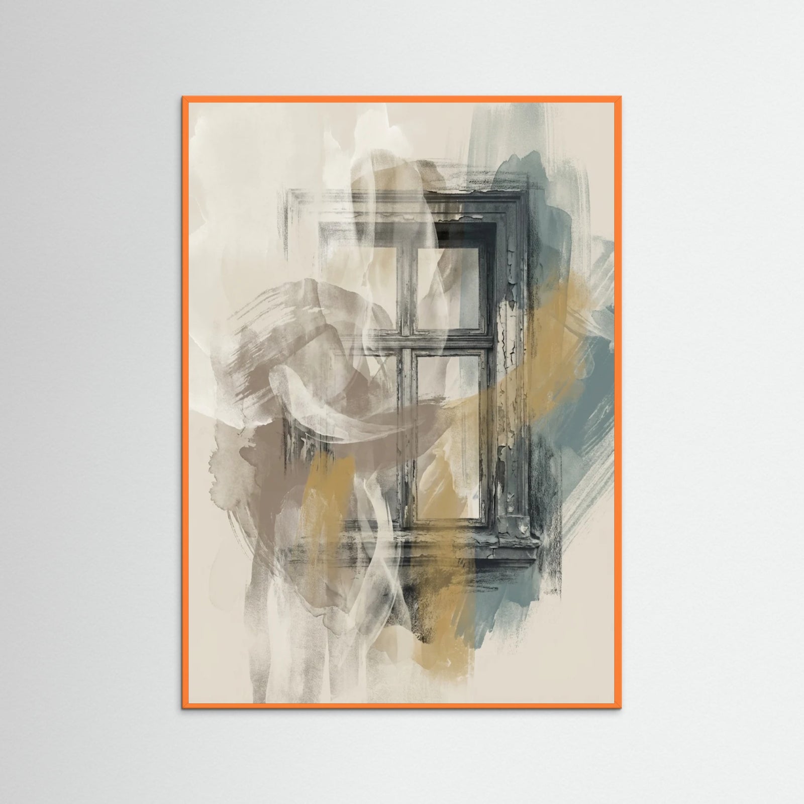 Orange Wood Misty Gaze