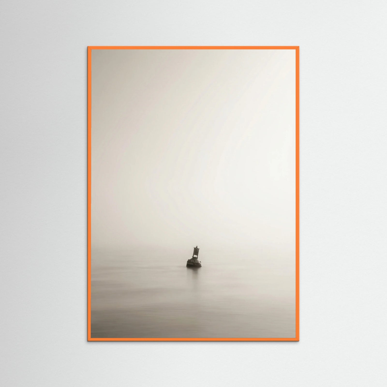 Orange Wood Misty Horizon