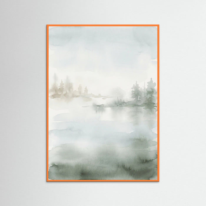 Orange Wood Misty Pine Green