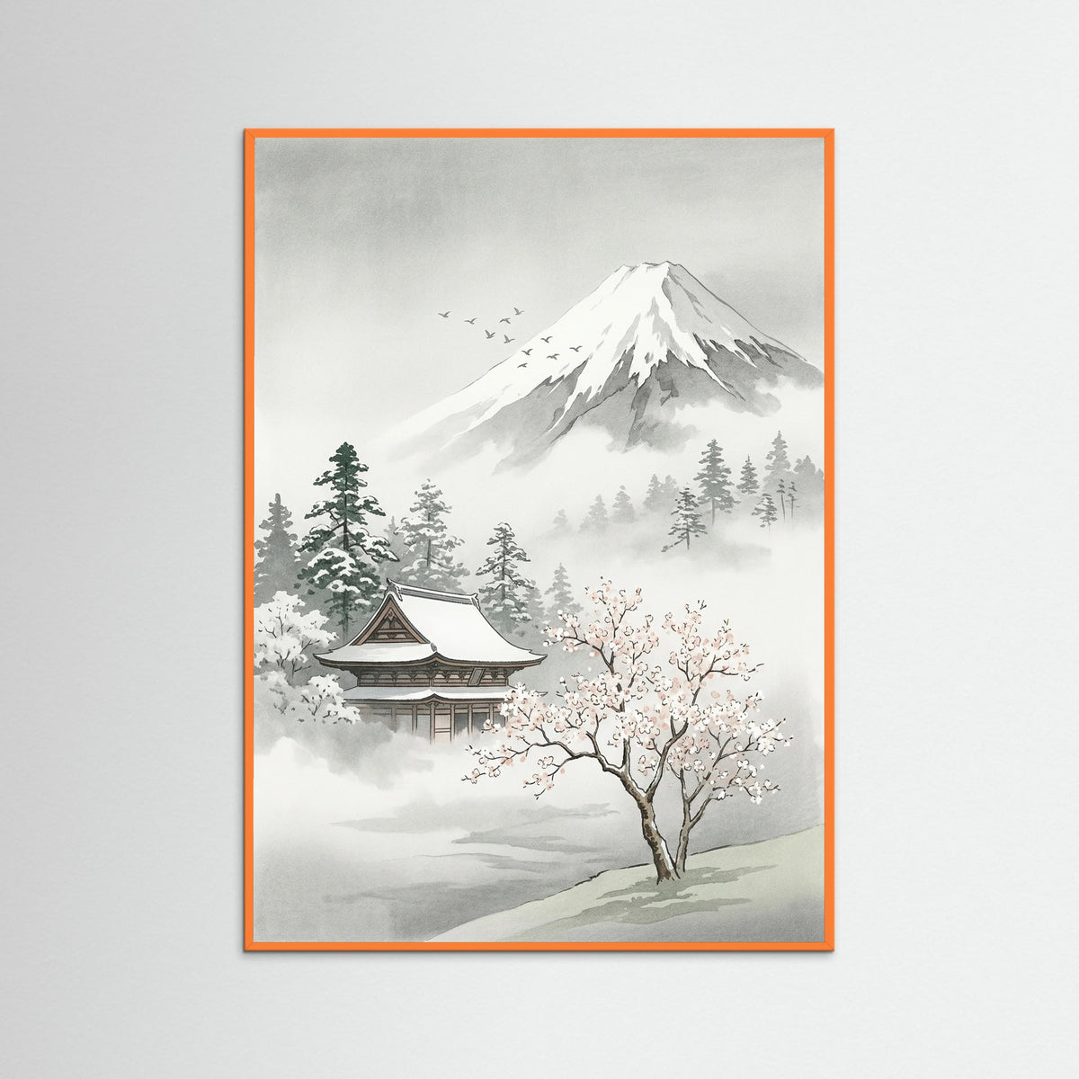 Orange Wood Misty Pine Torii