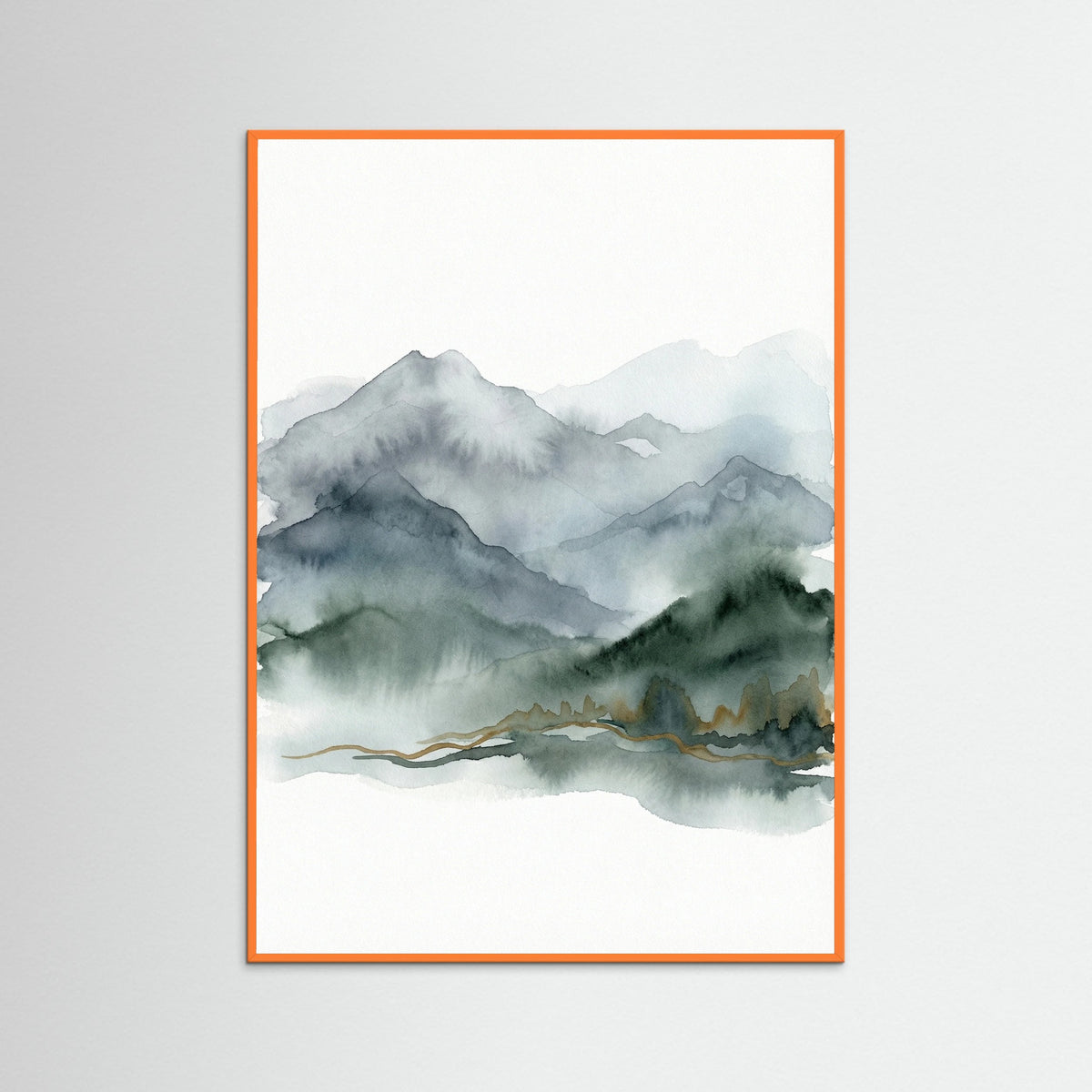 Orange Wood Misty Pine