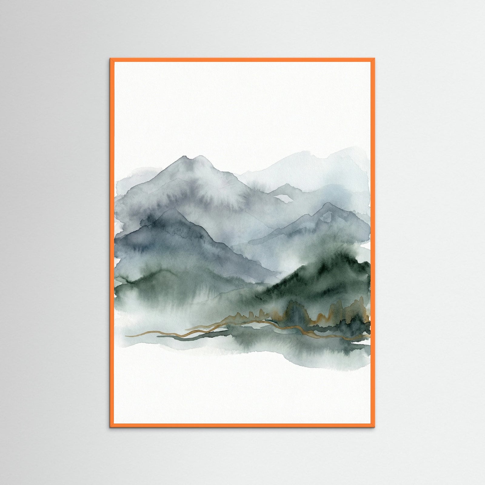 Orange Wood Misty Pine