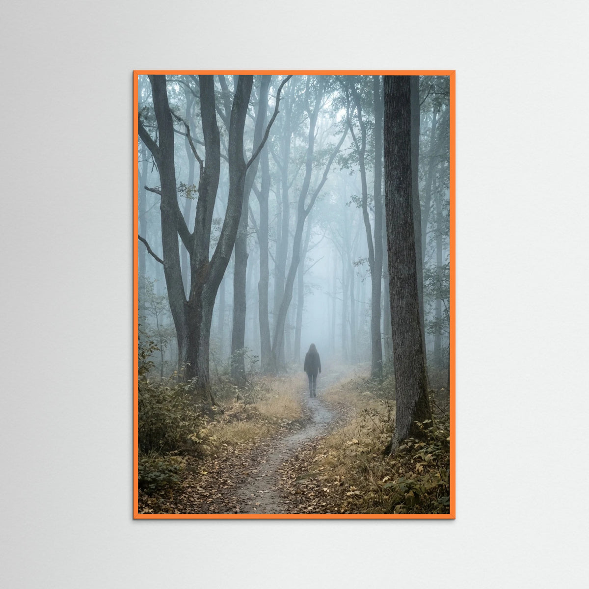 Orange Wood Misty Reeds