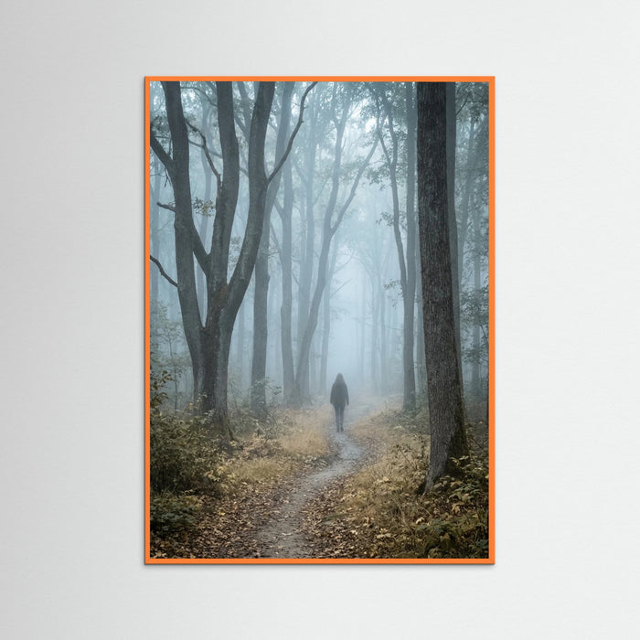 Orange Wood Misty Reeds