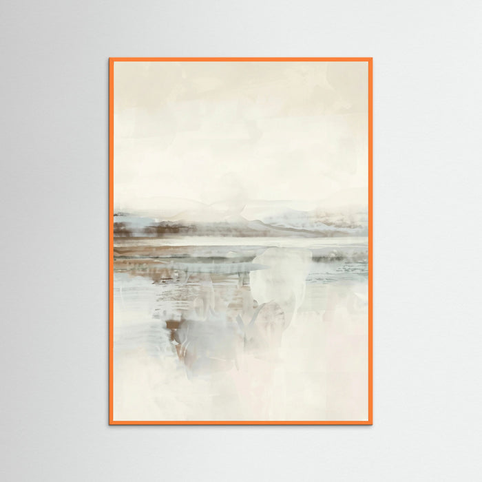Orange Wood Misty Shores
