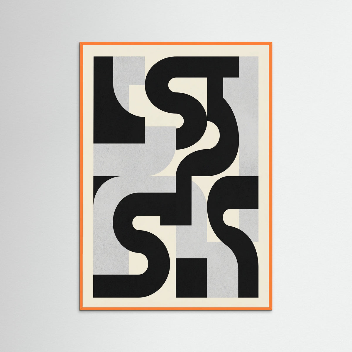 Orange Wood Monochromatic Forms