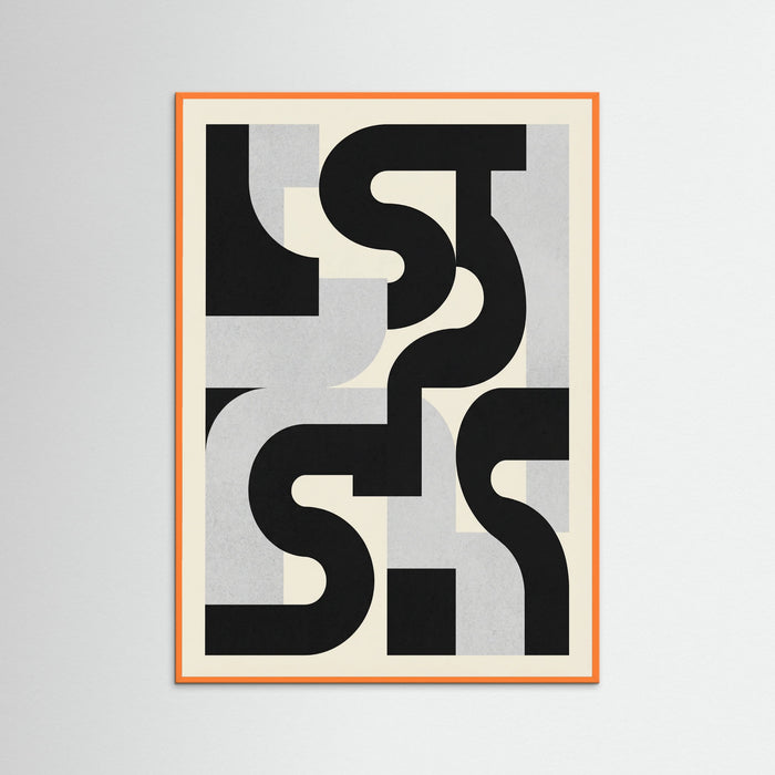 Orange Wood Monochromatic Forms