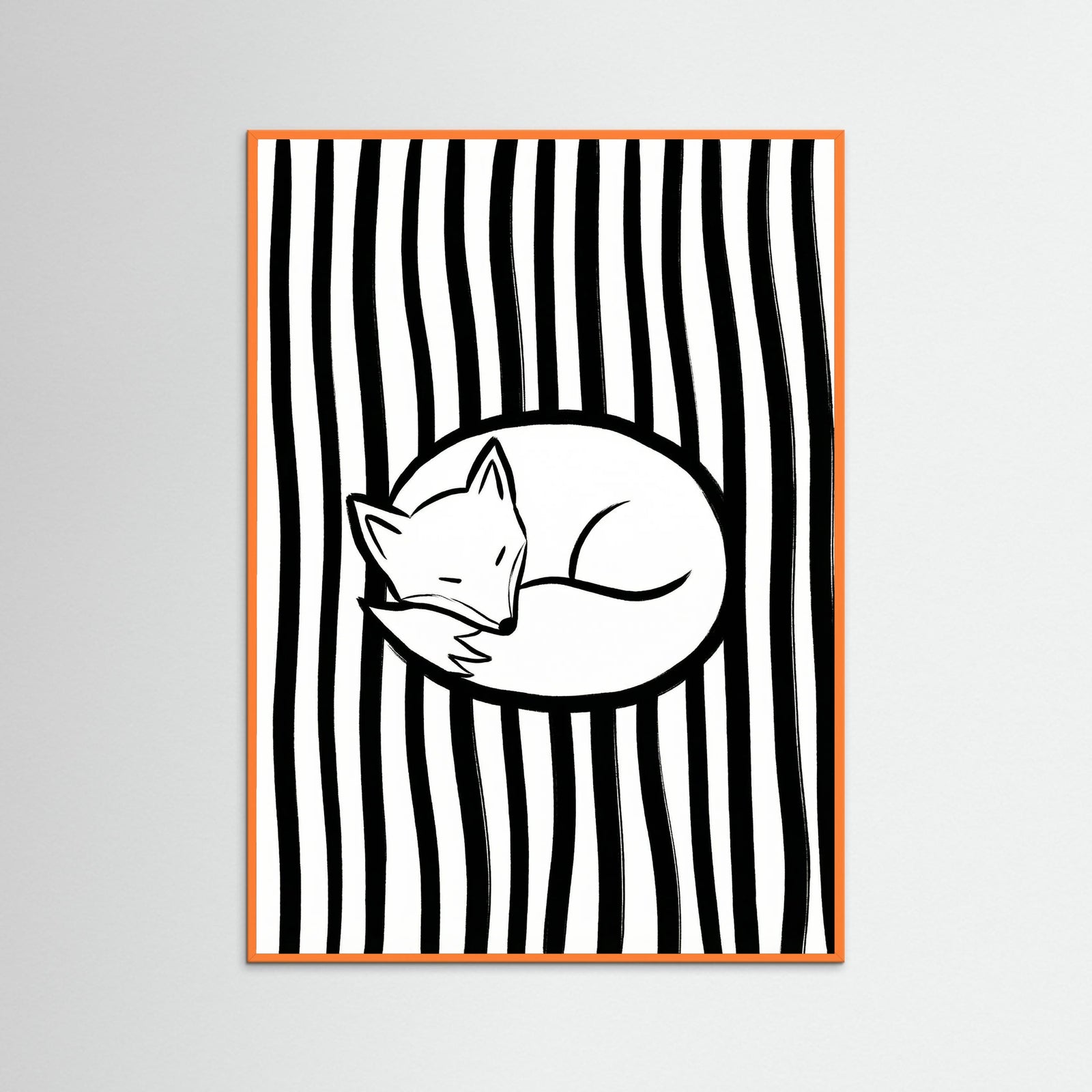 Orange Wood Monochrome Catnap