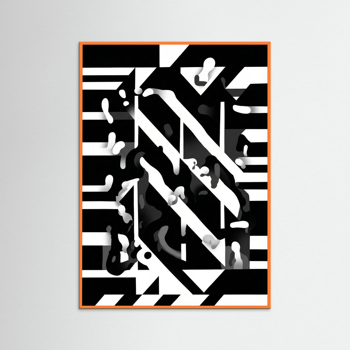 Orange Wood Monochrome Dynamics