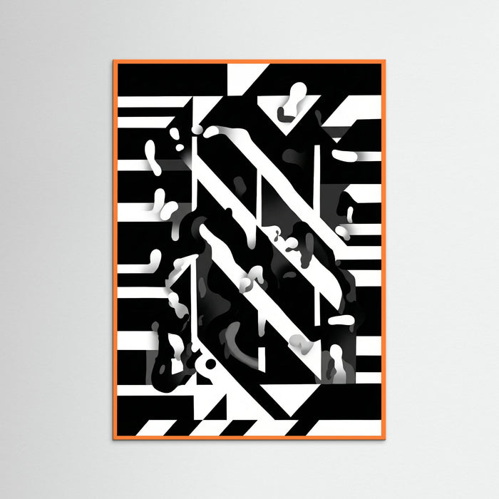 Orange Wood Monochrome Dynamics