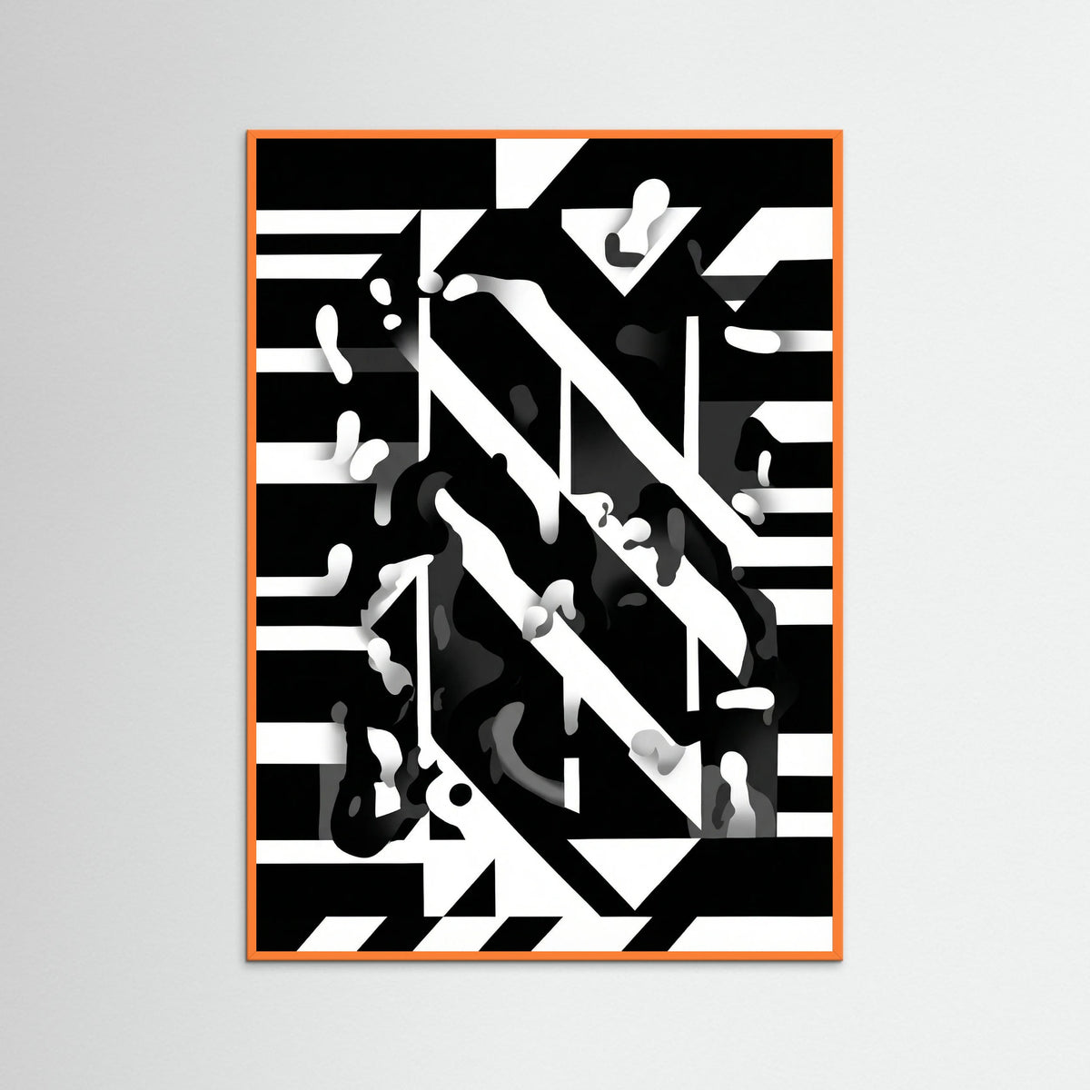 Orange Wood Monochrome Dynamics