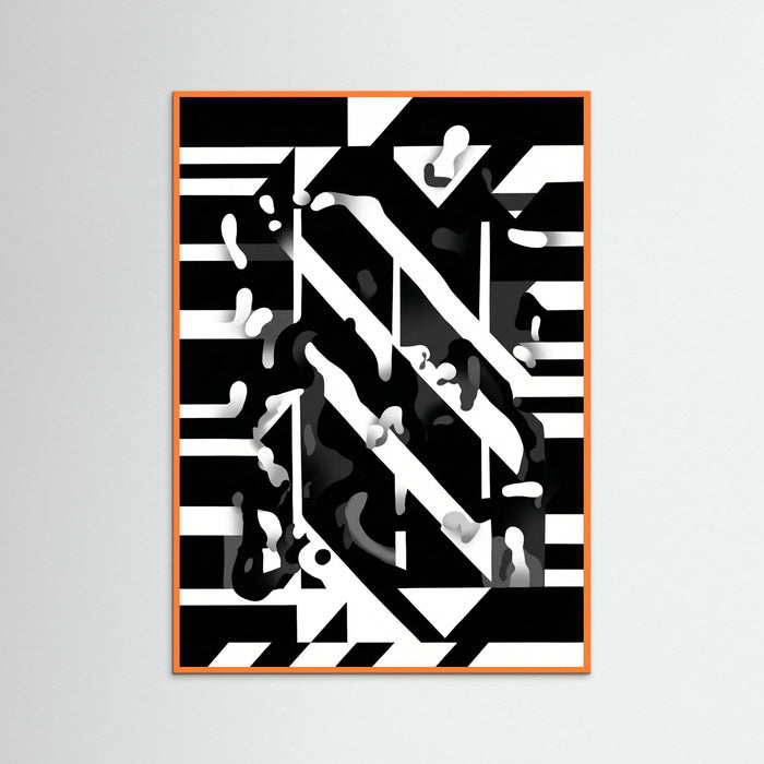 Orange Wood Monochrome Dynamics